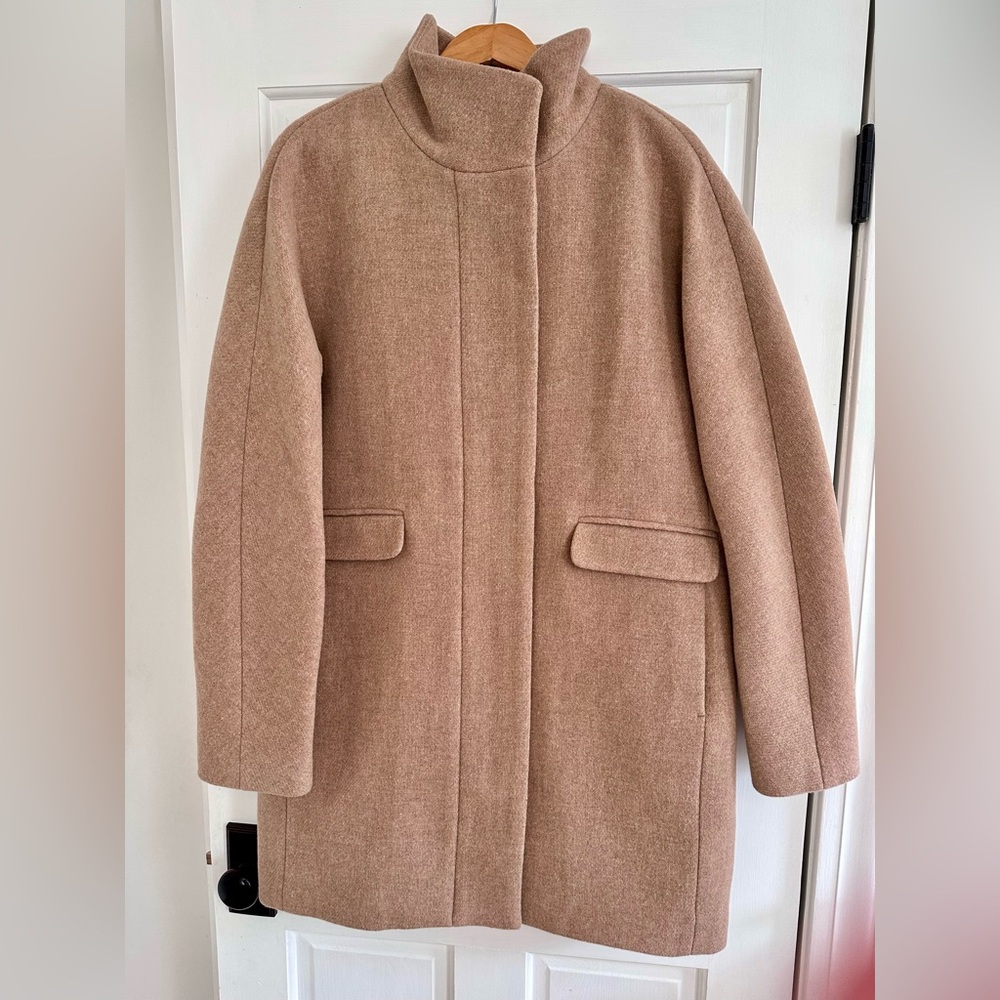 NWOT J. Crew Wool Cocoon Coat 12T